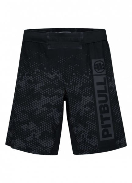 PitBull Trainings-Grappling-Shorts HEX CAMO HILLTOP black